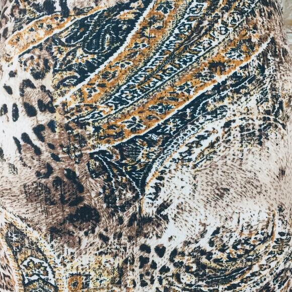 EBBY & I Leopard Print Midi Dress XS Long Ruffle Party Animal Fitted Bodycon NWT - Picture 6 of 9